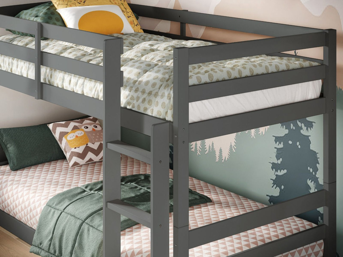 Amelia Low Wooden Bunk Bed
